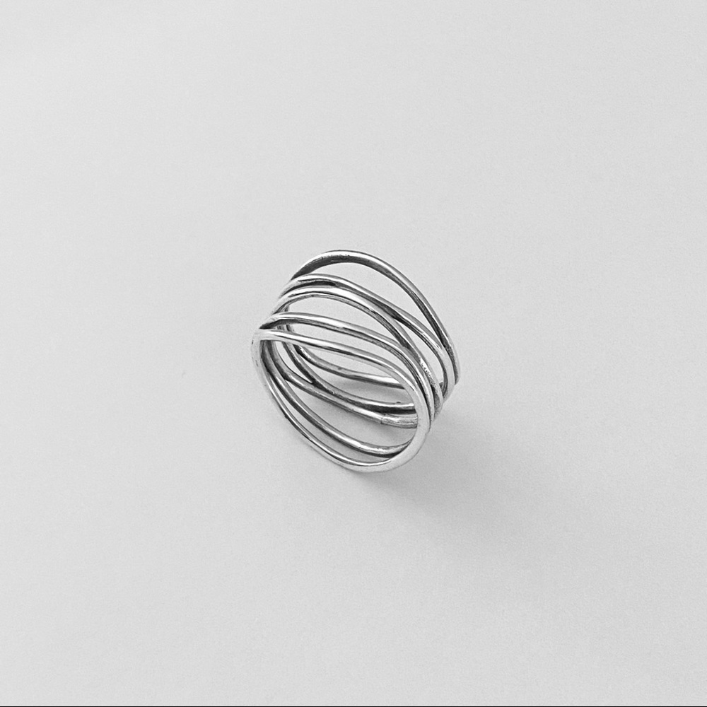 Sterling Silver Statement Wraparound Ring, Boho R… - image 7